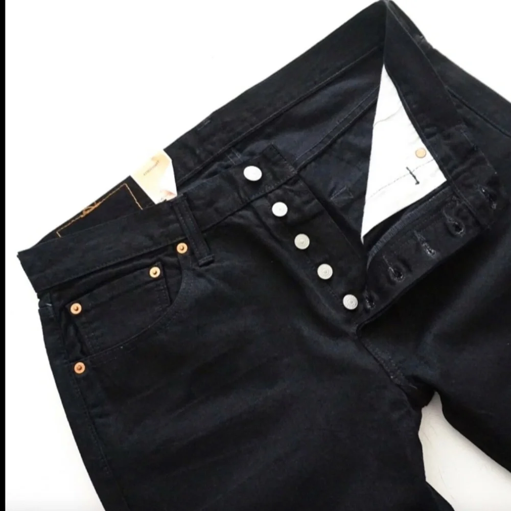 Levi's Levis Mens 501 Straight Leg Billie Joe Black 005012560 Hole Jeans 34 x 30